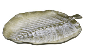 Блюдо-лист сервировочное 3D Certified Int. Пальмовые листья 34х28 см, керамика